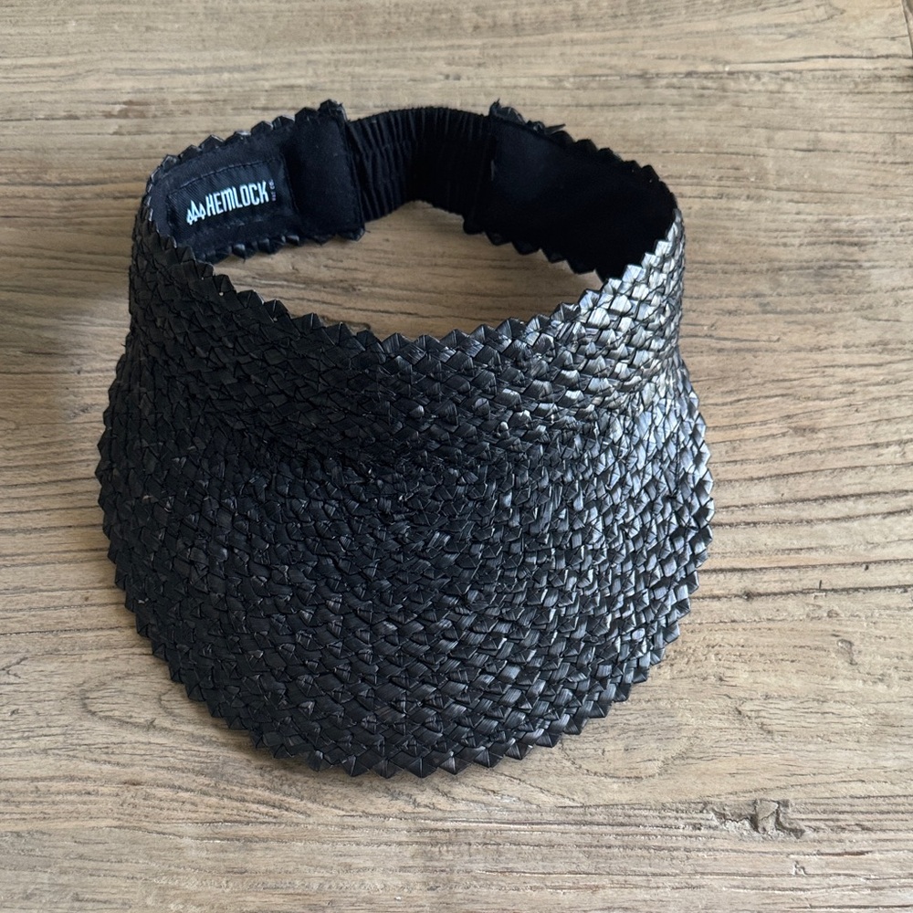 Hemlock Black Woven Visor. Never worn
